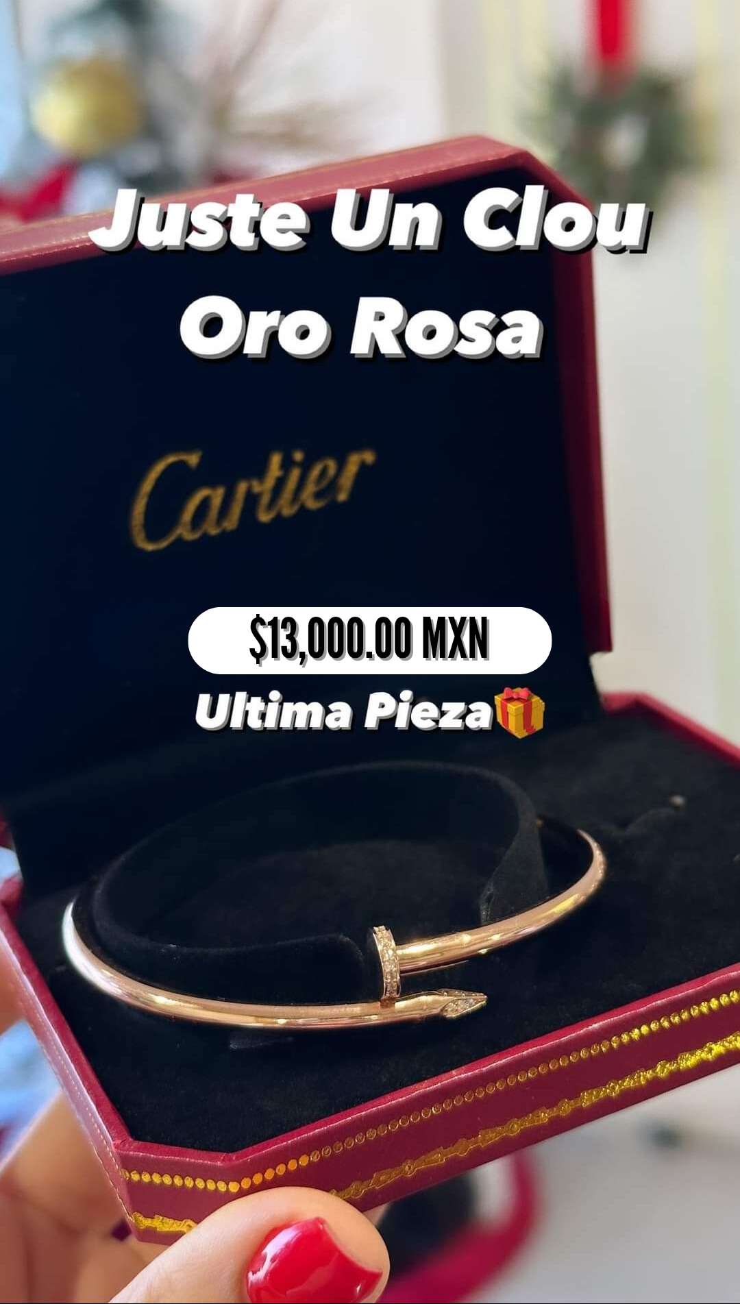 Brazalete Clavo Cartier 🔩 Oro Rosa 💍