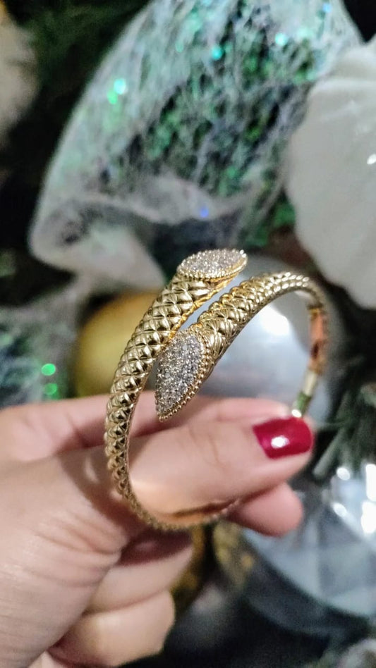 Brazalete Viper 🐍 Chapa de Oro 14 Kilates 💍